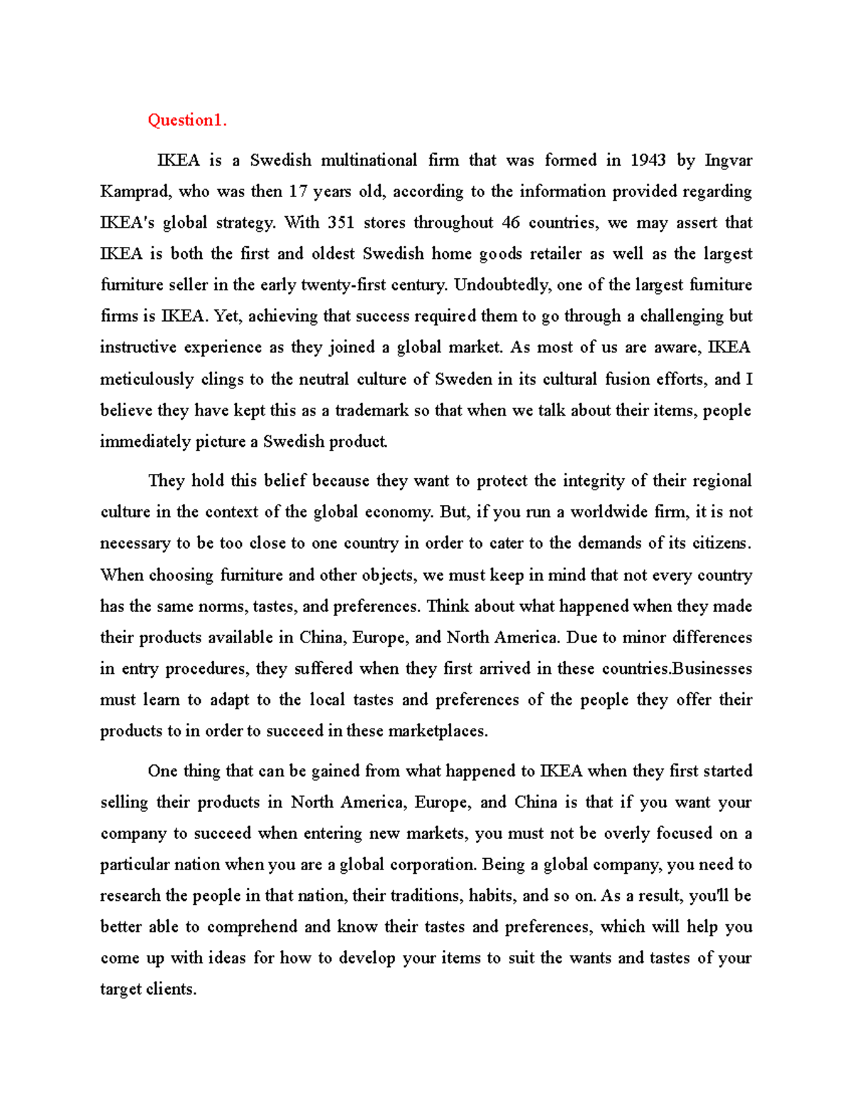 IKEA's Global Strategy & Marketing Strategies - Closing Case Study ...
