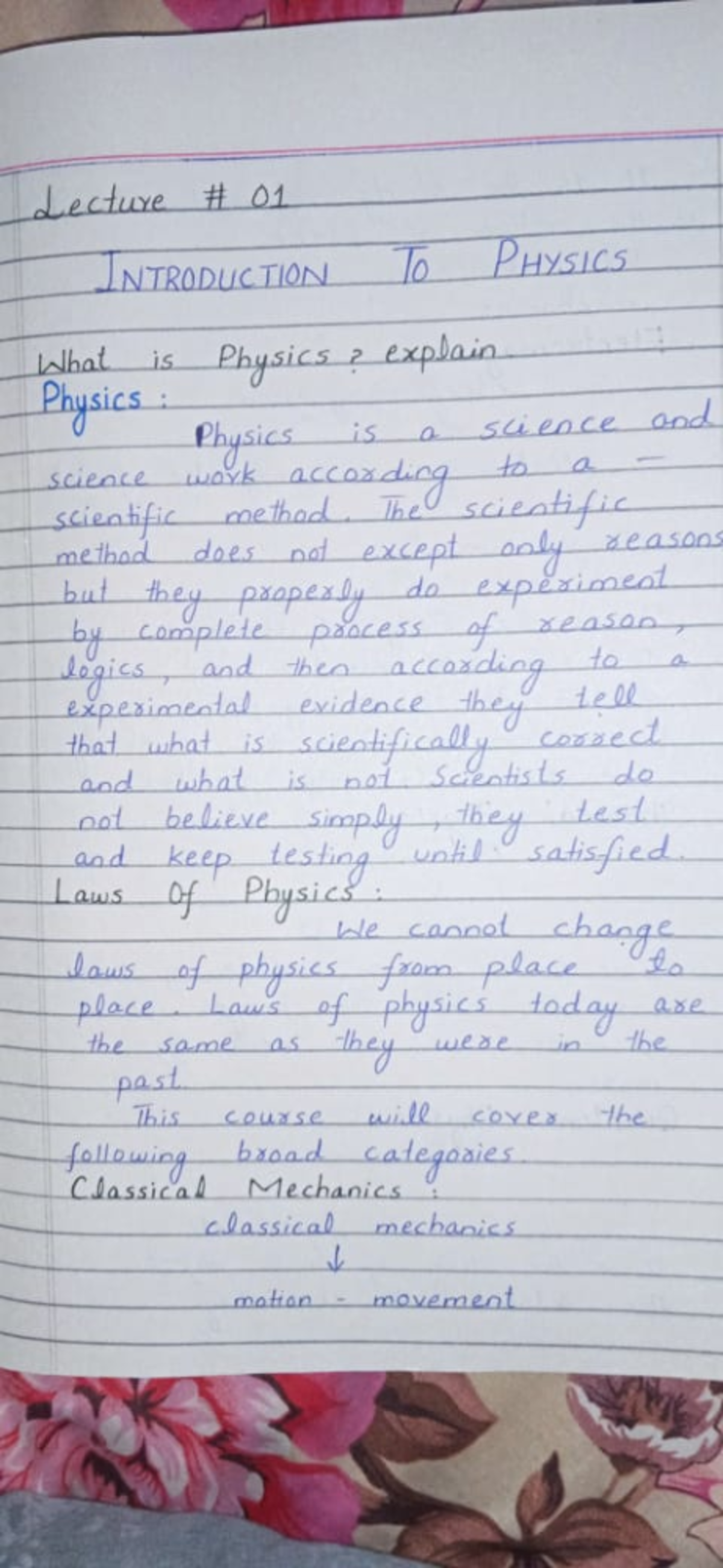 Phy101 Midterm Notes: Concepts in Physics and Kinematics - Studocu