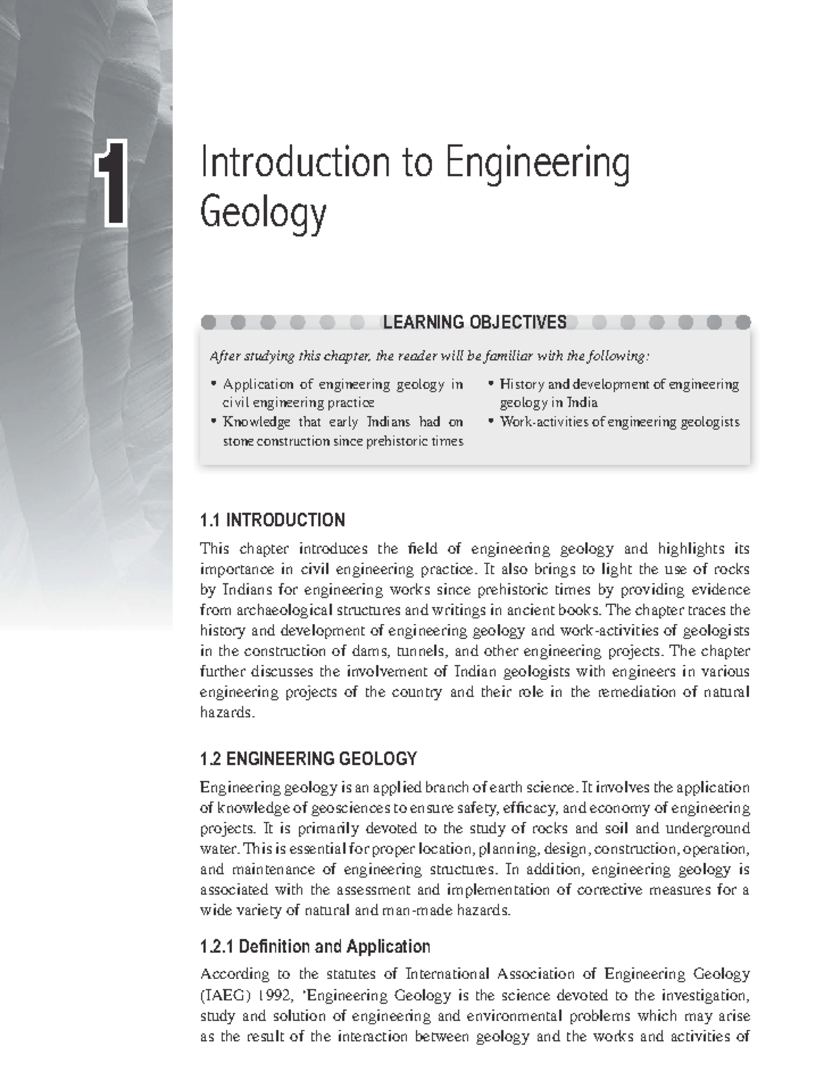 Engineering Geology: Introduction & Applications in Civil Eng. - Studocu