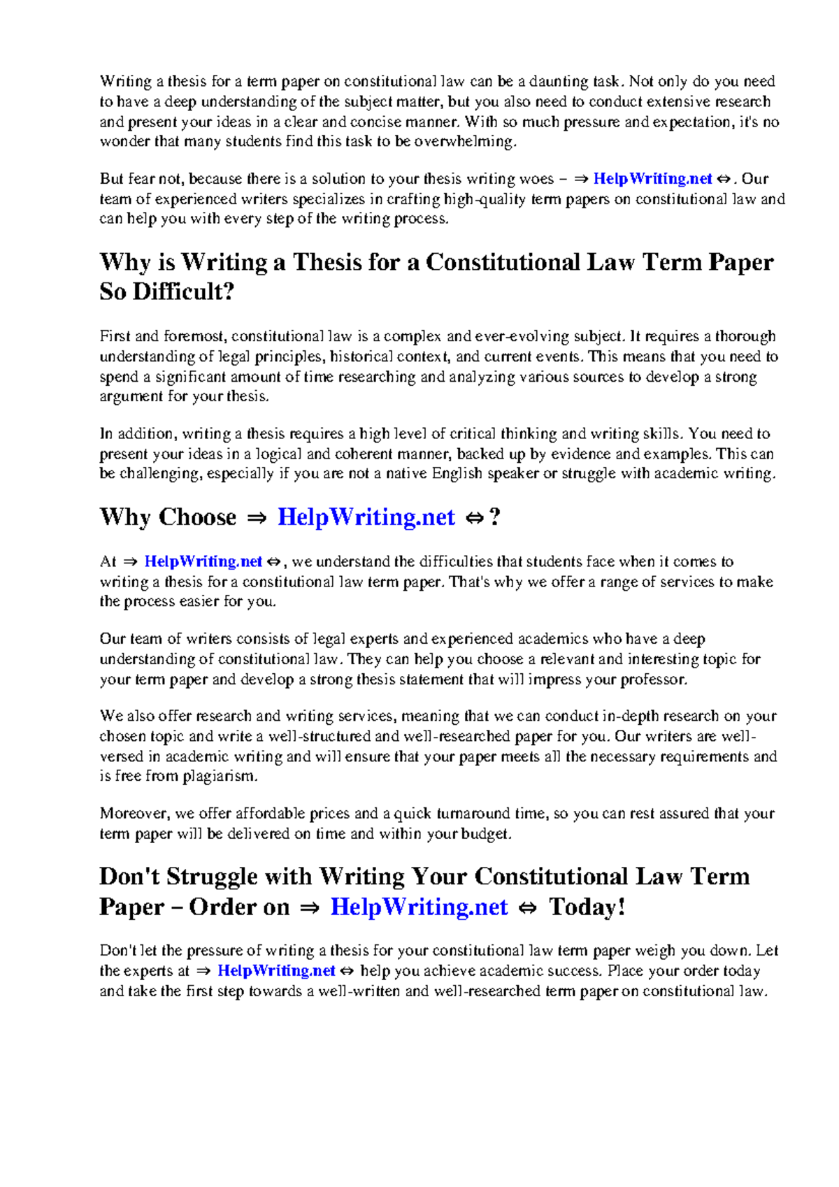 Constitutional Law Term Paper Topics: A Comprehensive Guide - Studocu