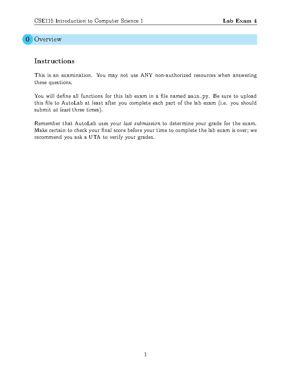 Lab Exam 4 - CSV Function Definitions and Submissions Guide - Studocu