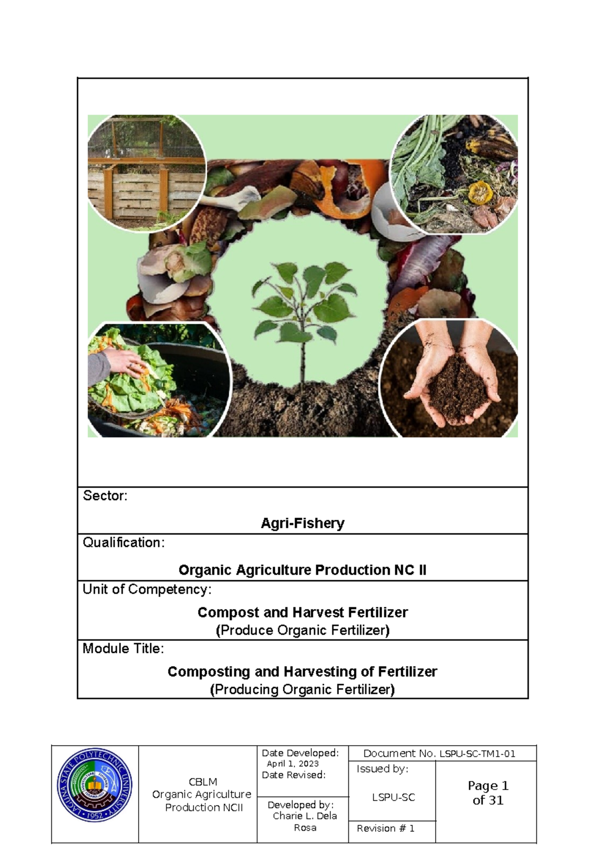CBLM-Module on Composting & Harvesting in Organic Agriculture ...