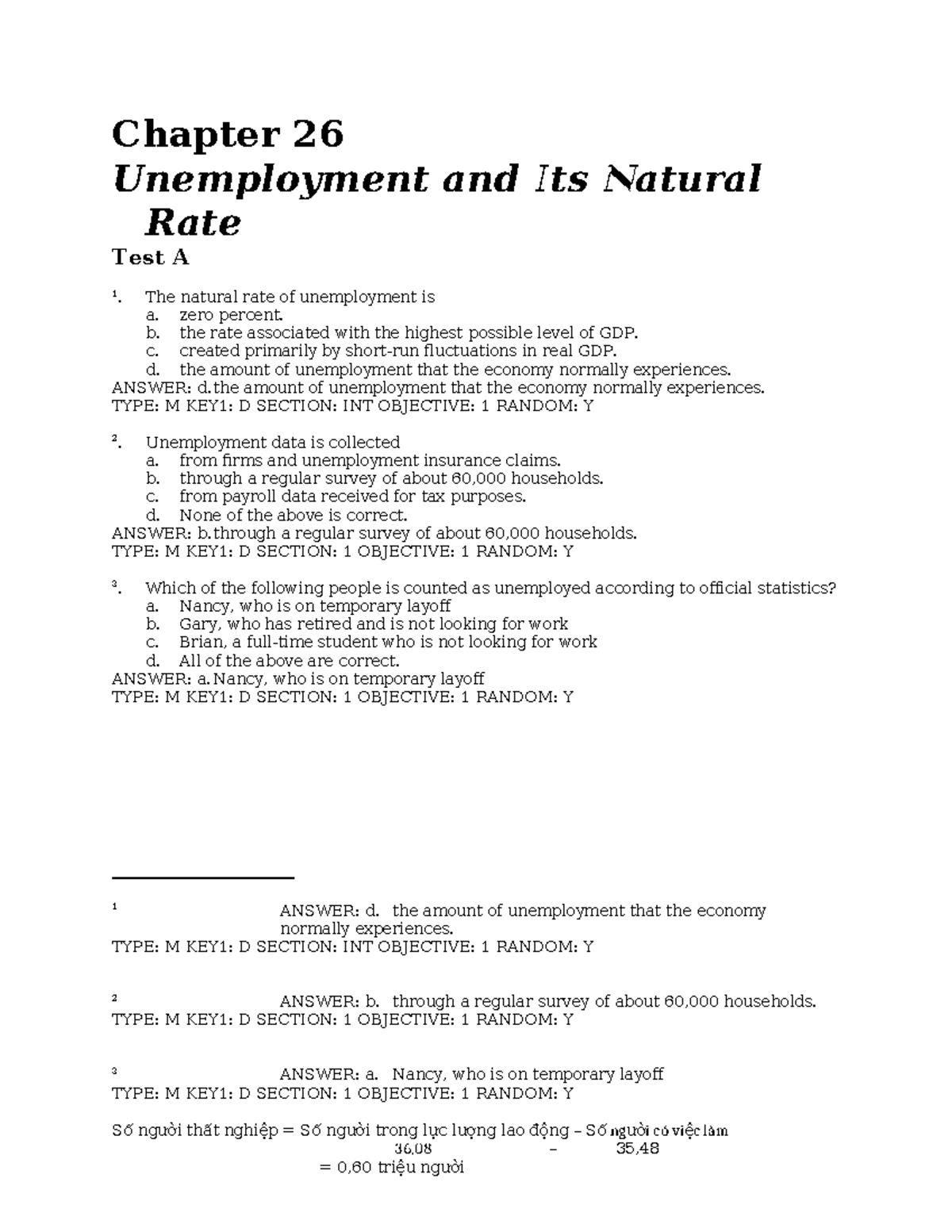 Chapter 26a - Unemployment and Its Natural Rate Study Guide - Studocu