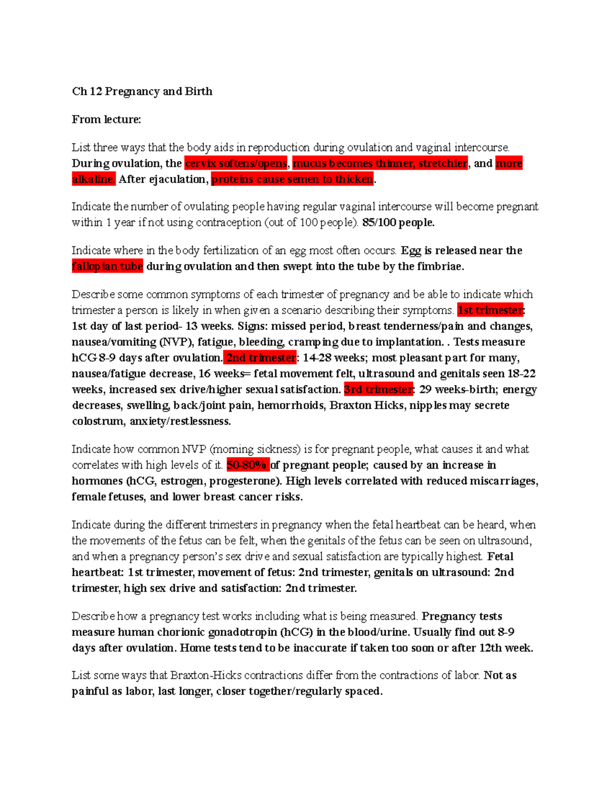 Final Exam Study Guide for Health and Sexuality (HUMAN SEXUALITY) - Ch ...