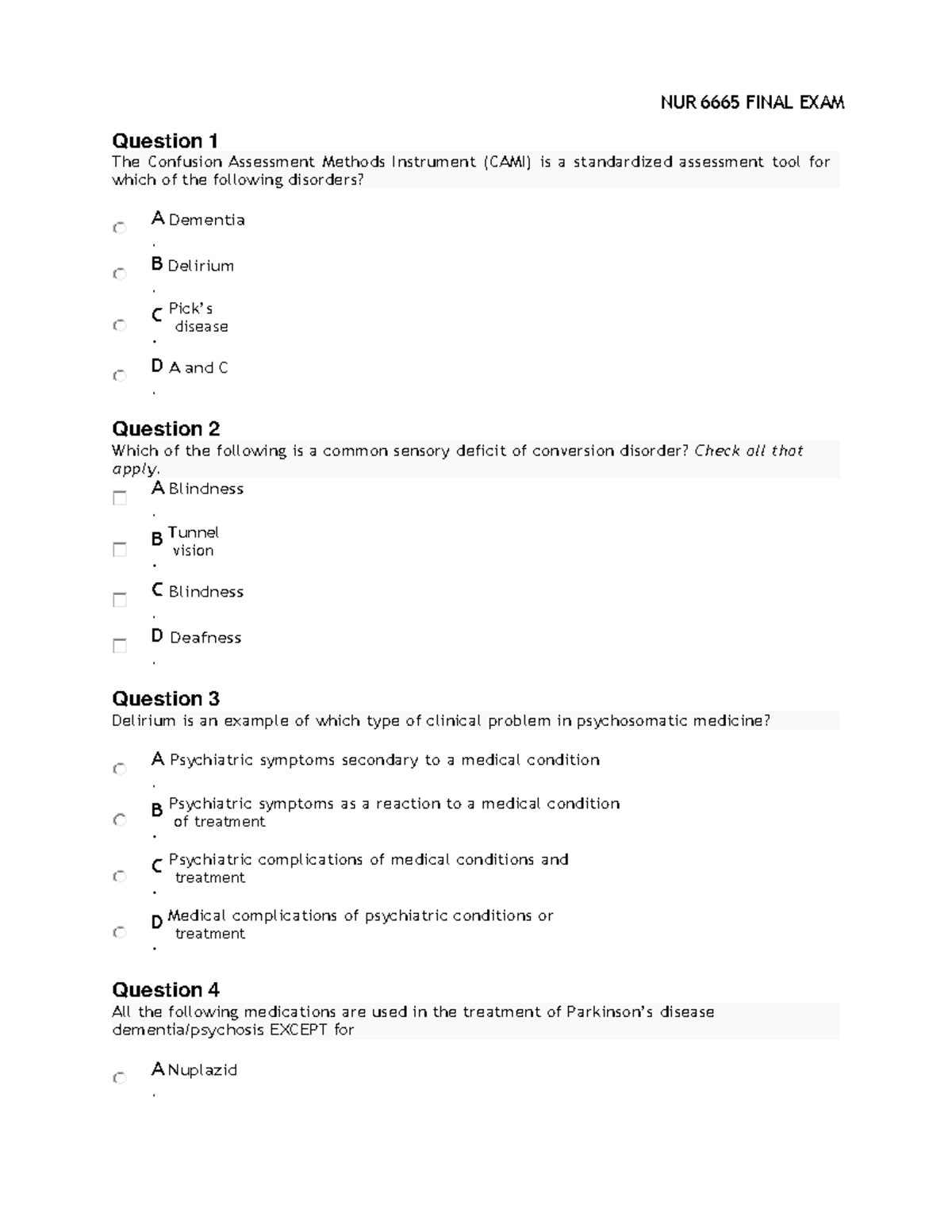 NUR 6665 Final EXAM 2022 Graded A - Deprecated API usage: The SVG back ...