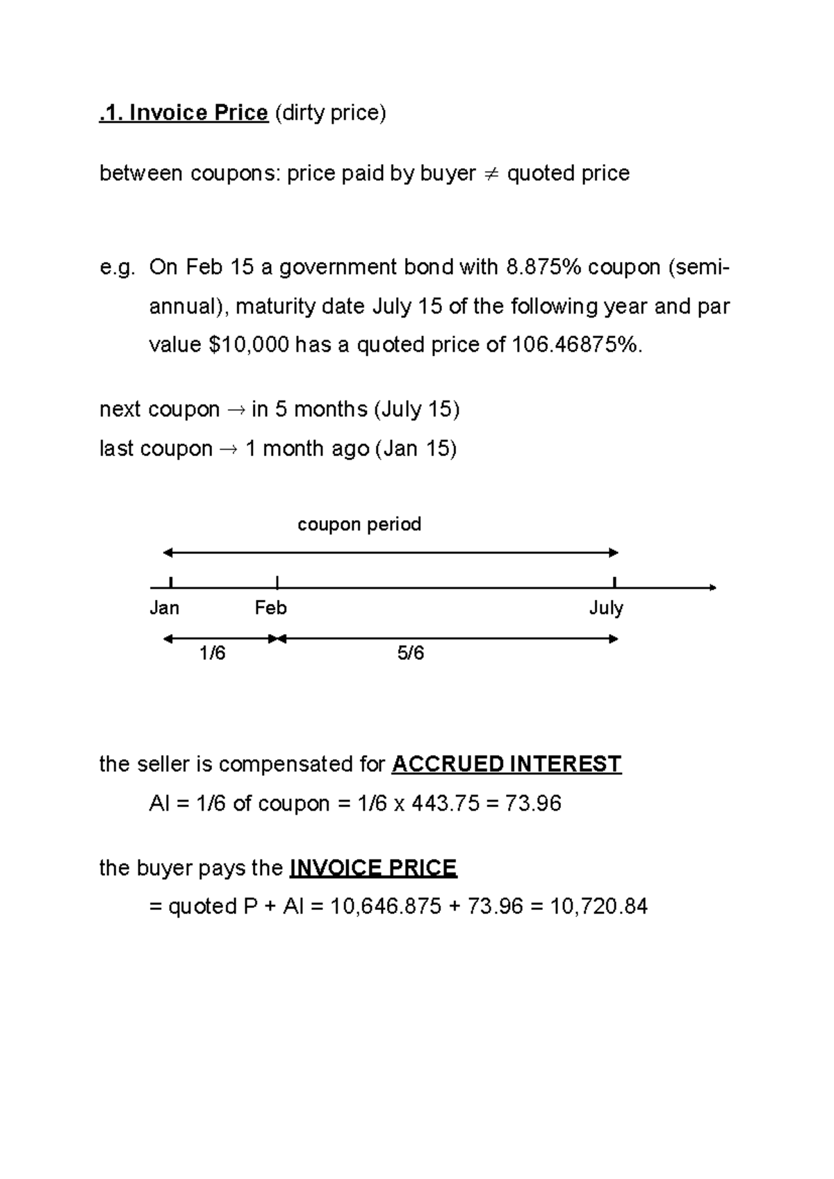 Repo Transaction Summary: Understanding Invoice Price and Accrued ...