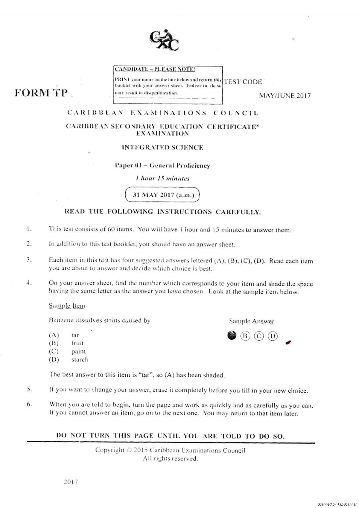 Social Studies Paper 2 July 2021 - CSEC Integrated Science - Studocu