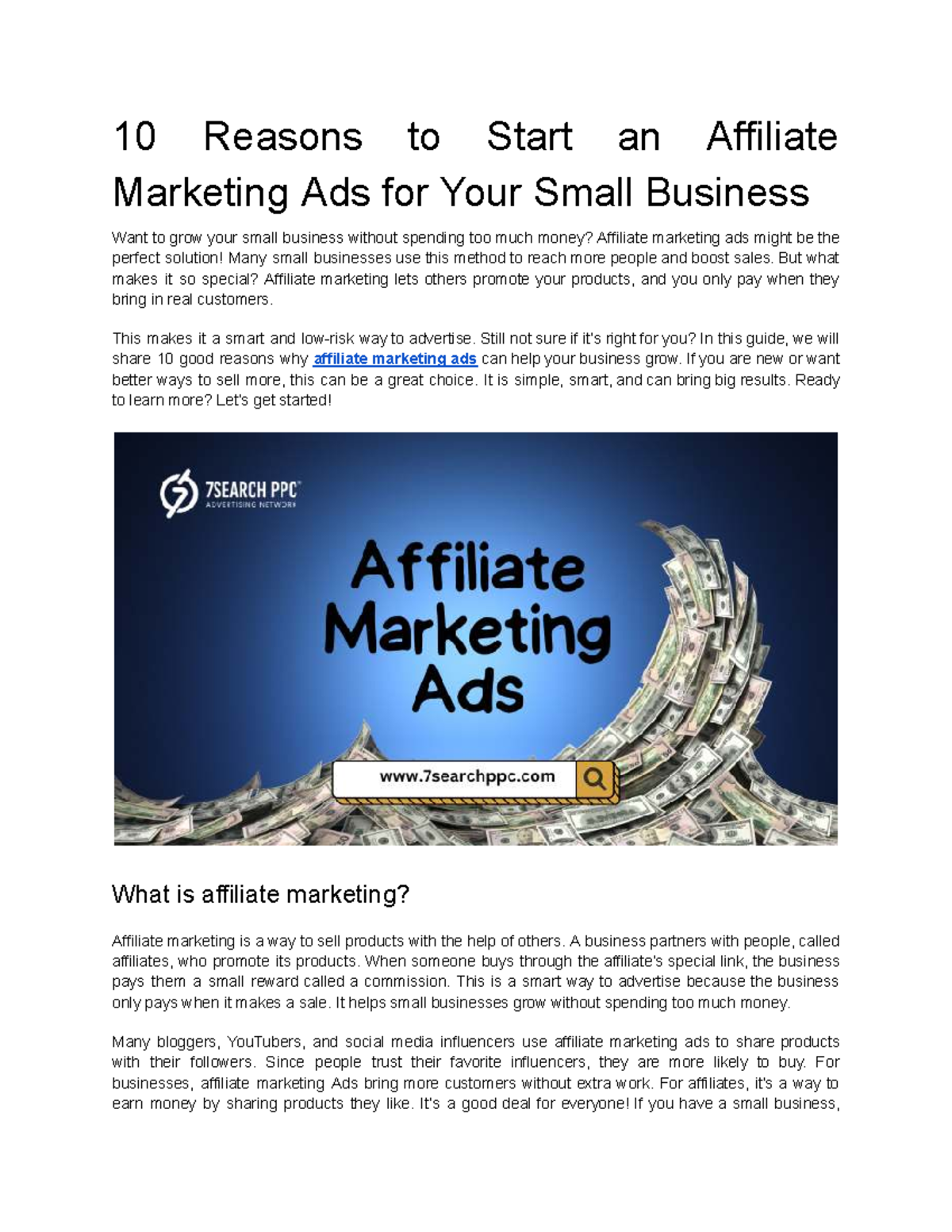 10 Compelling Reasons to Start Affiliate Marketing Ads for Your Biz ...
