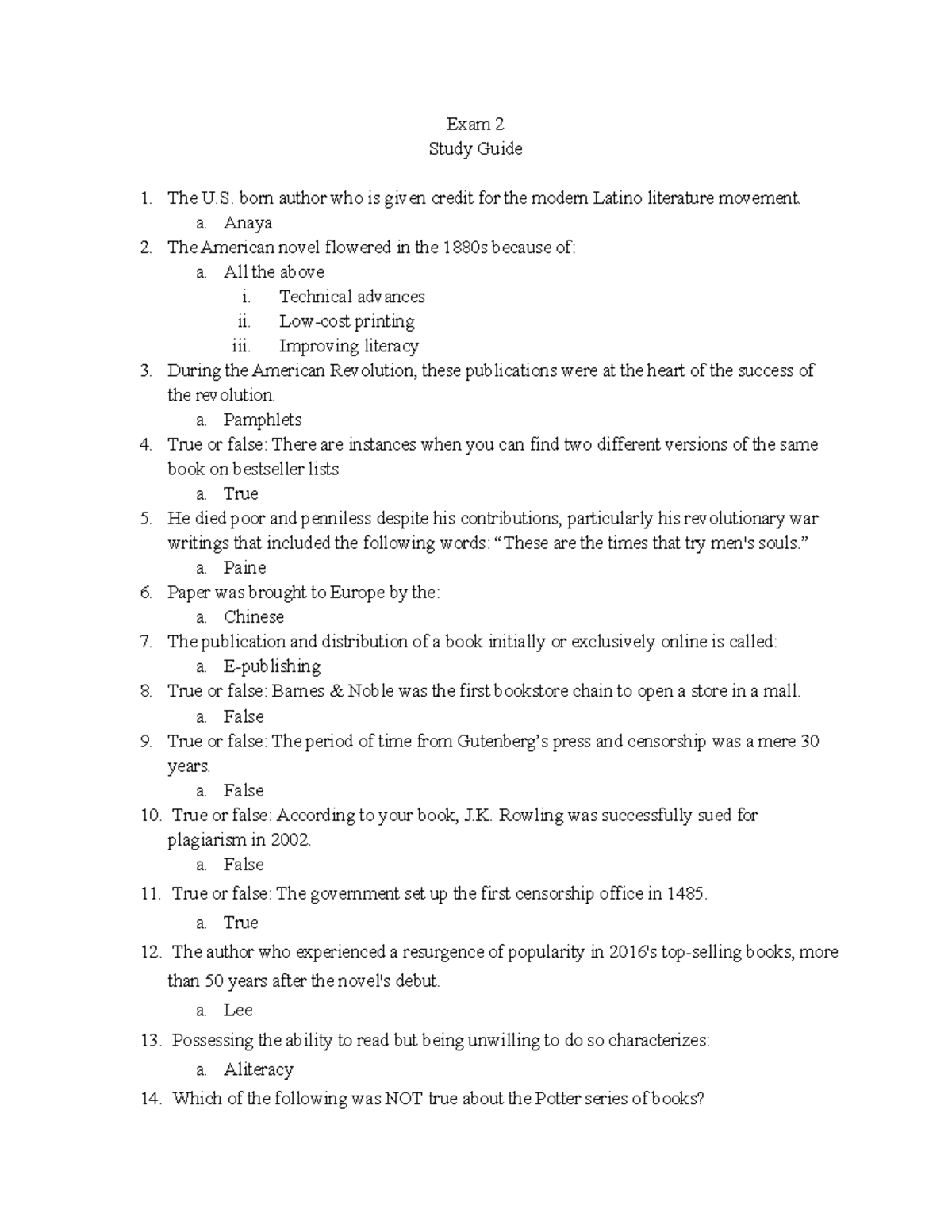 Introduction to MC Exam 2 Study Guide: Key Topics & Concepts - Studocu
