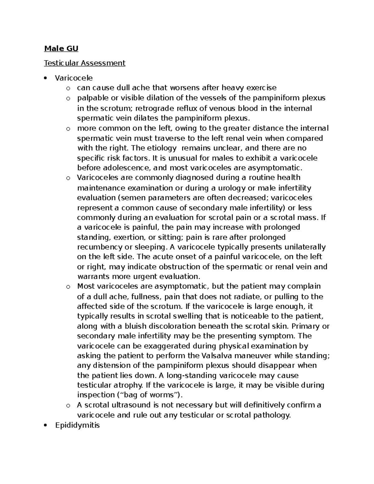 GU Assessment and Disorders: Exam 3 Guide (Course Code: GU101) - Studocu