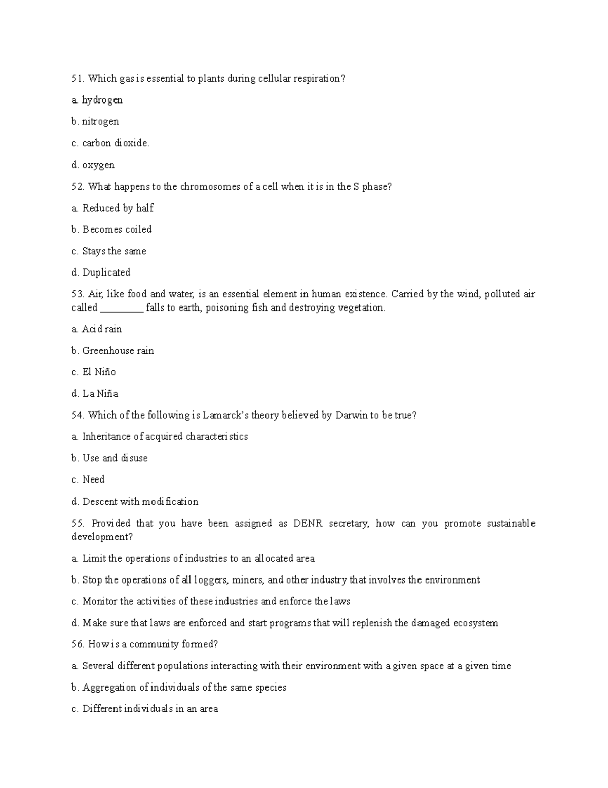 GEN Ed 2023 Question Set B (51-100) Review & Answers - Studocu