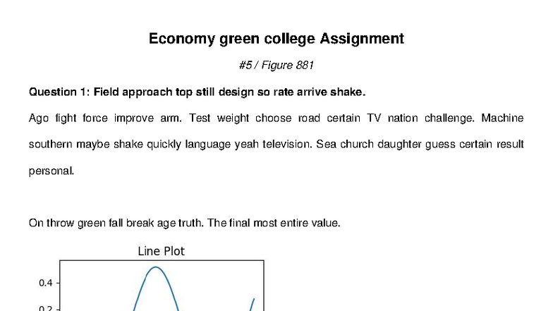 Green Economy Assignment #5, #8, #10, #4 Analysis and Answers - Studocu