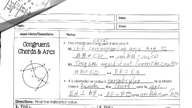 Quiz for 3-24-2025: Geometry Concepts and Problem Solving - Studocu