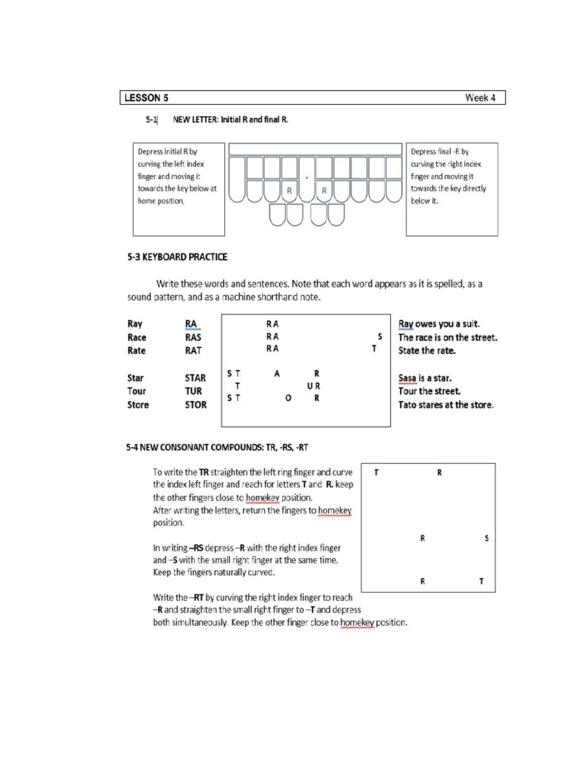 Lesson 2: Fundamentals of Machine Shorthand Techniques - Studocu