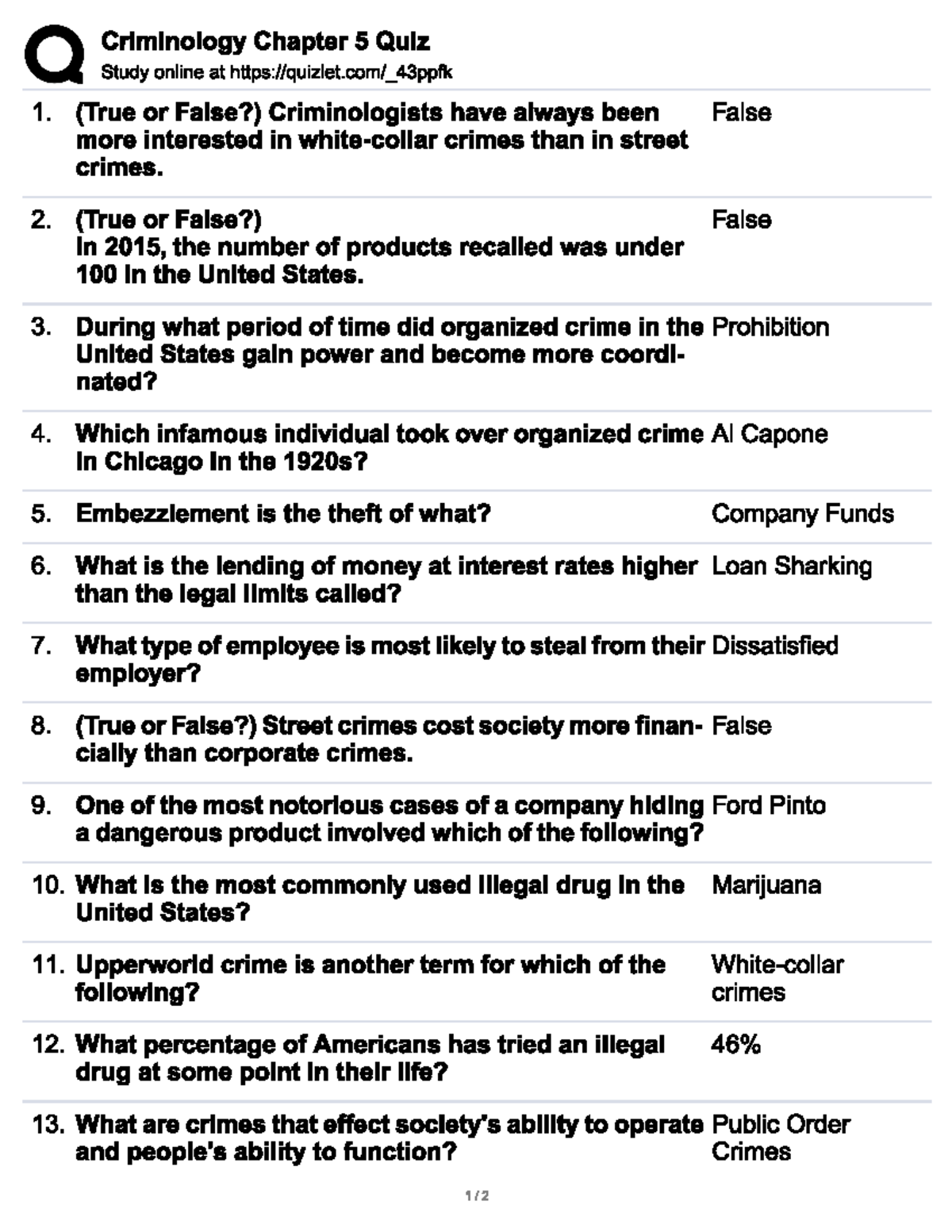 Introduction to Criminal Law: Key Concepts and Case Studies - Studocu