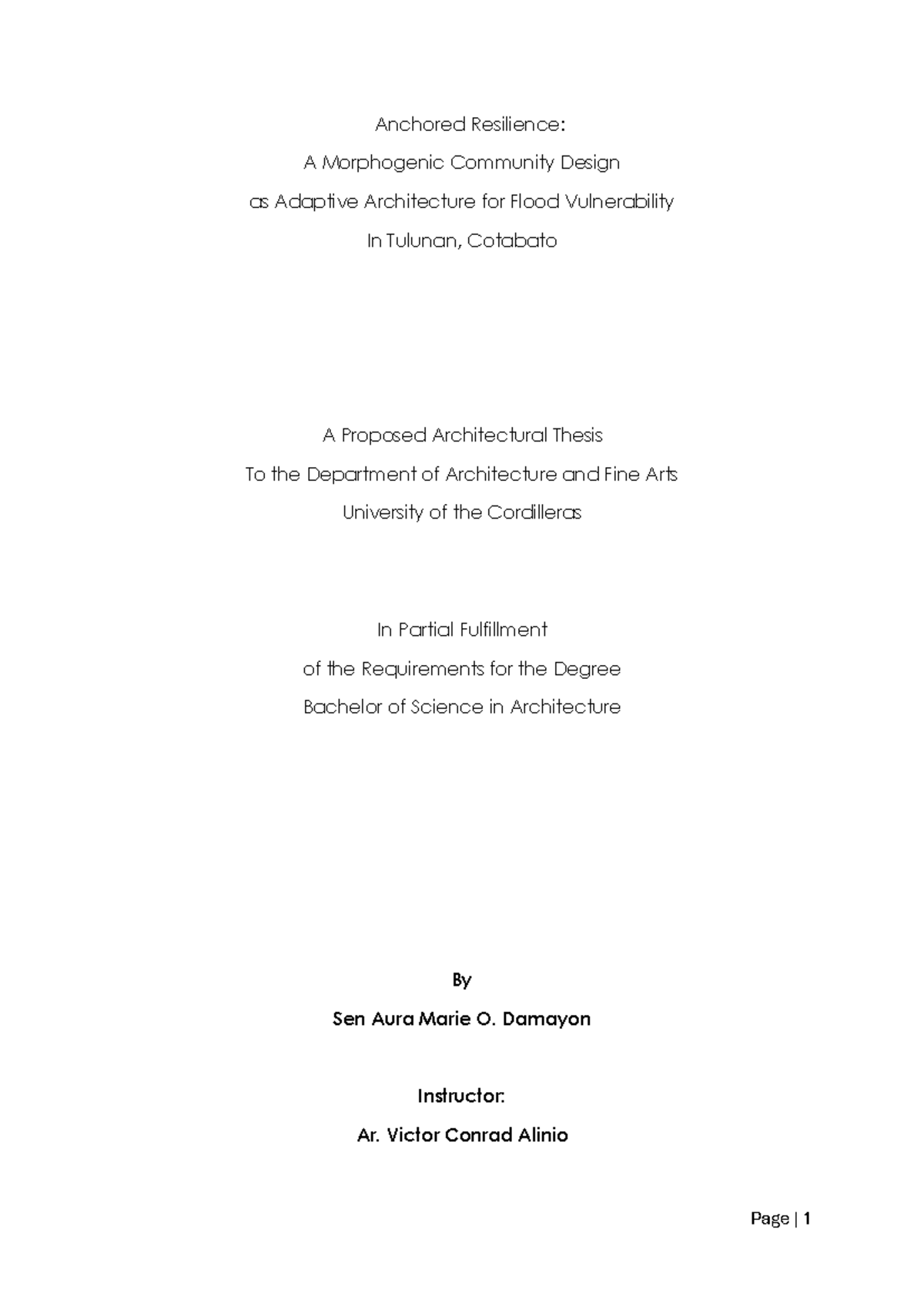 Adaptive Architecture for Flood Resilience: A Morphogenic Community ...