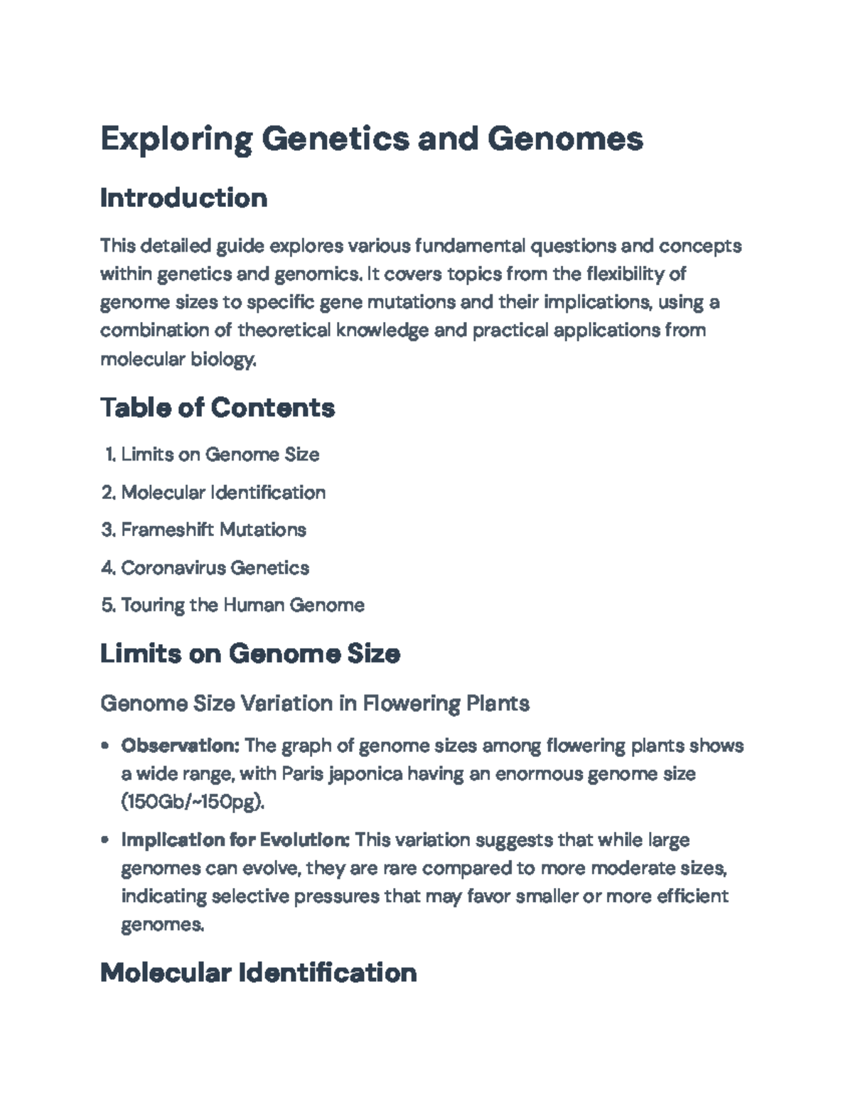 Exploring Genetics and Genomes: Comprehensive Overview and Insights ...
