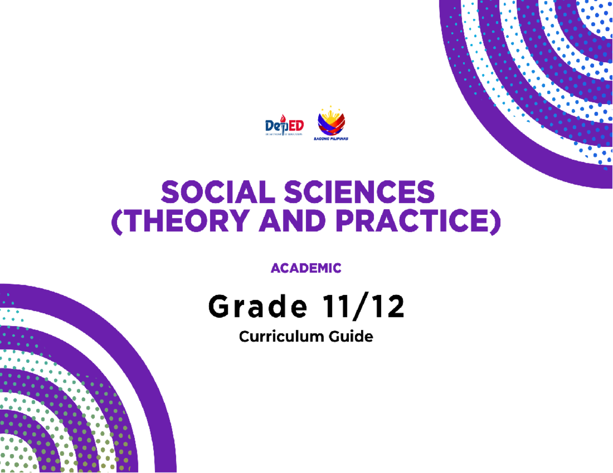 SOCIAL SCIENCES (THEORY & PRACTICE) Course Overview & Key Concepts ...