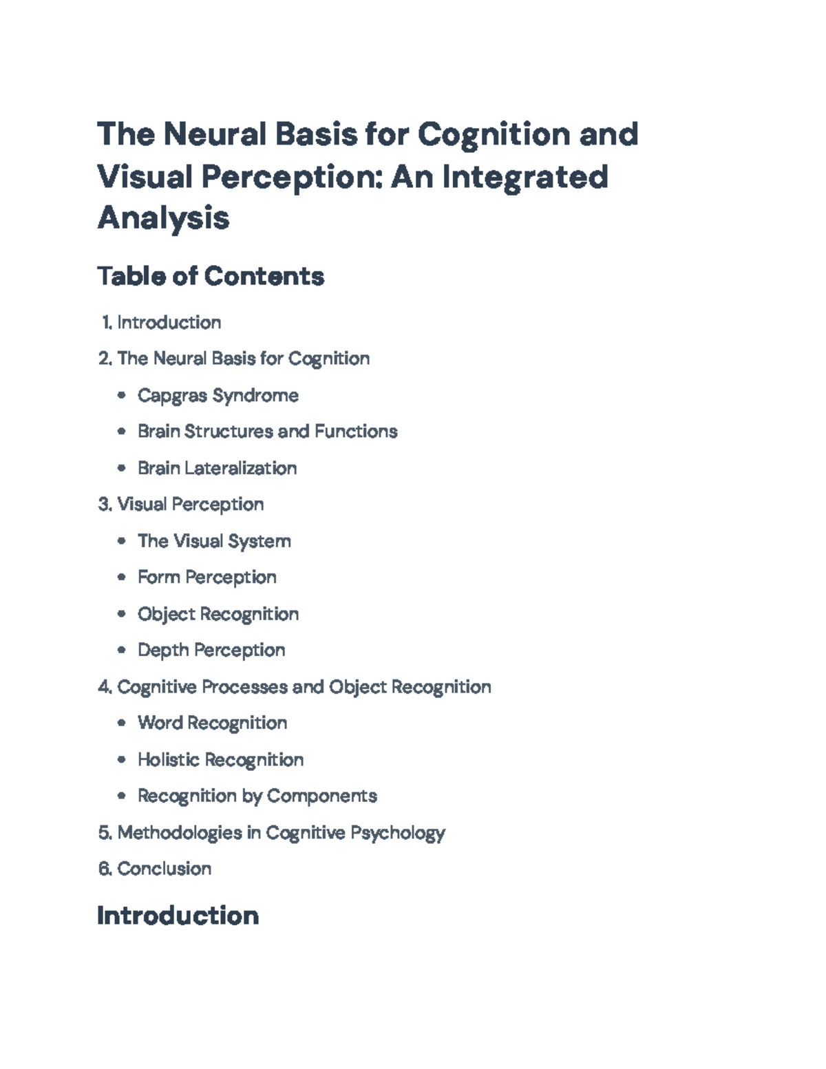 CPSY 302: Overview of Neural Basis for Cognition & Visual Perception ...
