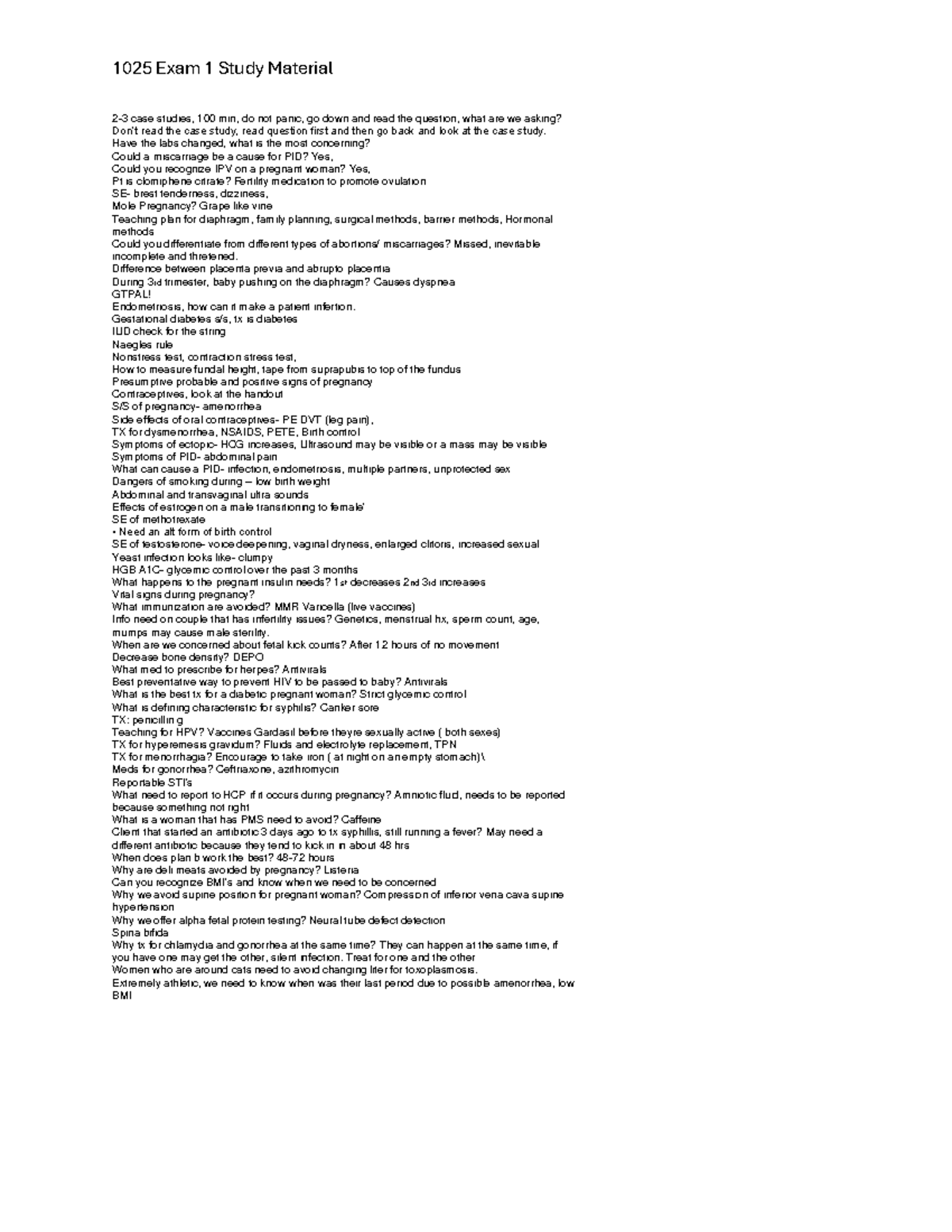 1025 Exam 1 Study Guide: Key Concepts & Case Studies - Studocu