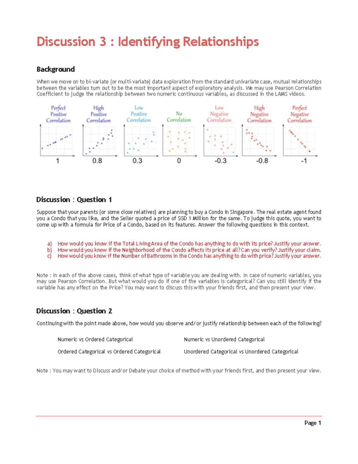 Discussion 3: Exploring Variable Relationships in Data Analysis - Studocu