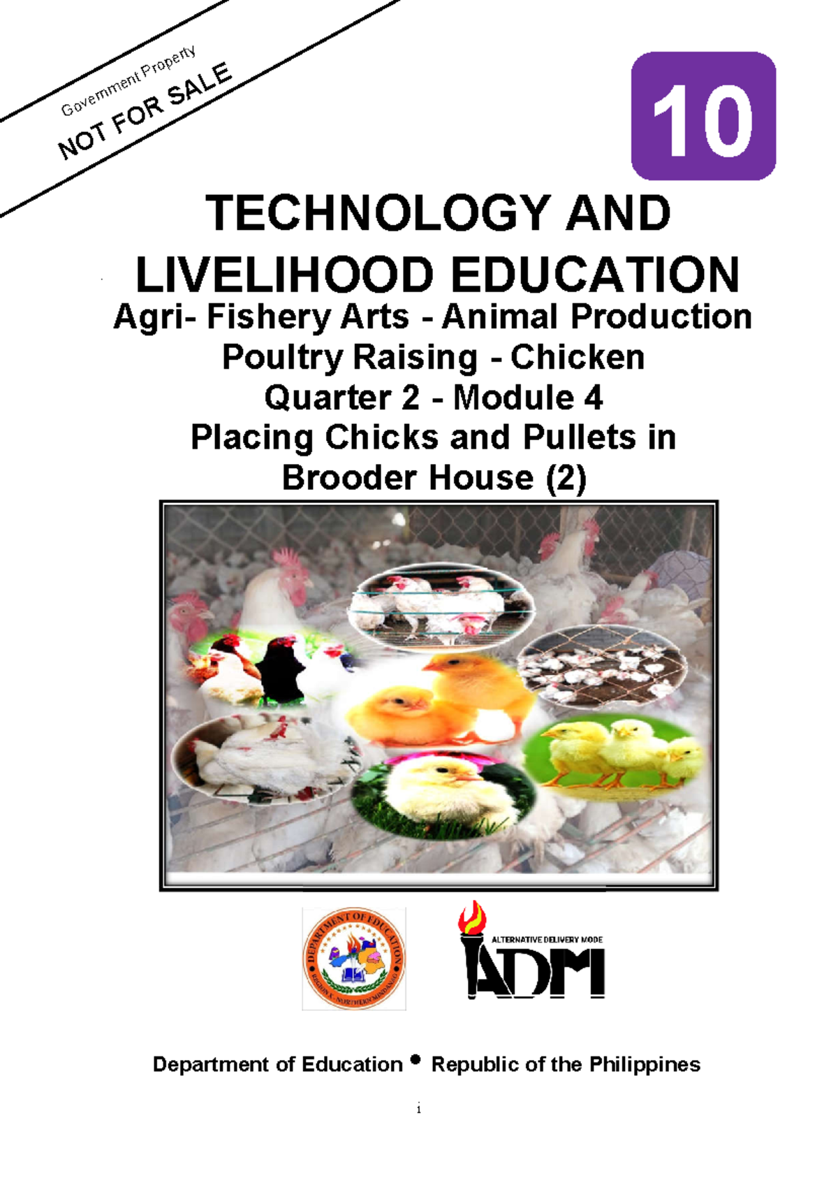 Grade 10 TLE (Animal Production - Poultry) Q2 Module 4: Brooder House ...