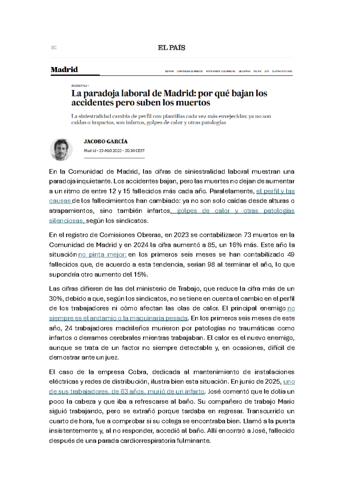 Reflexión sobre la Importancia de la Cultura Preventiva en el Trabajo ...