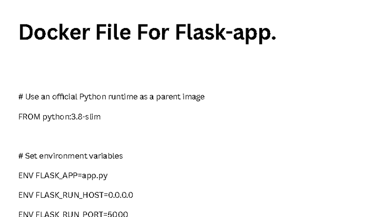 Docker Deployment Guide for Flask & MongoDB on K3s - Studocu