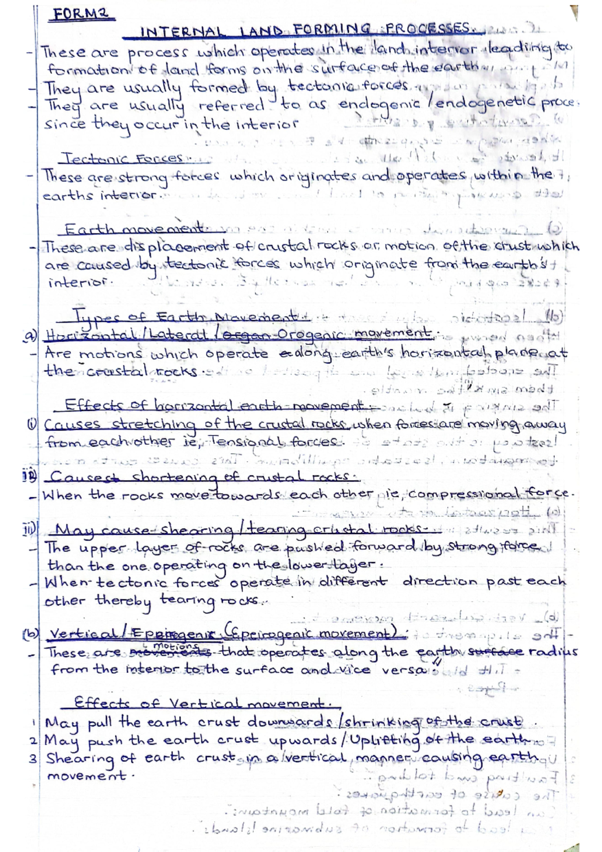 Internal LAND Forming Processes - FORM2 INTERNAL LAND FORMING PROCESSES ...