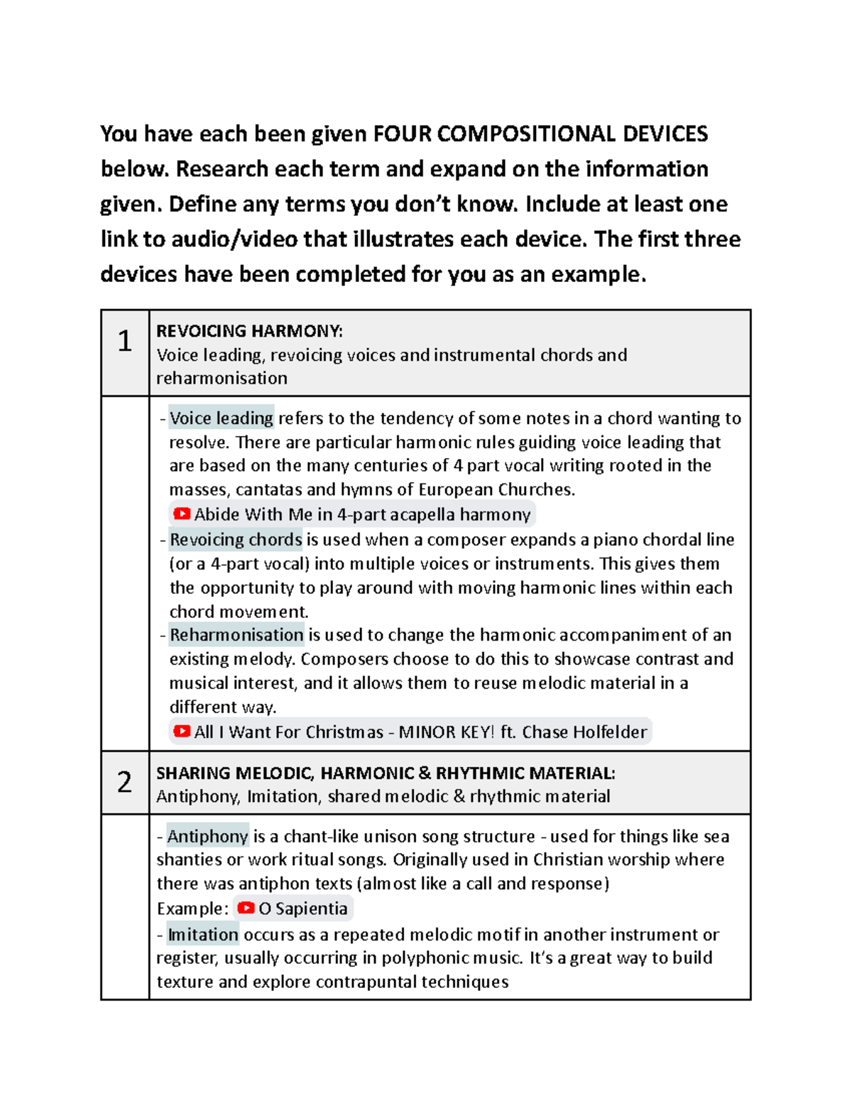 Compositional Devices Research Guide - Studocu