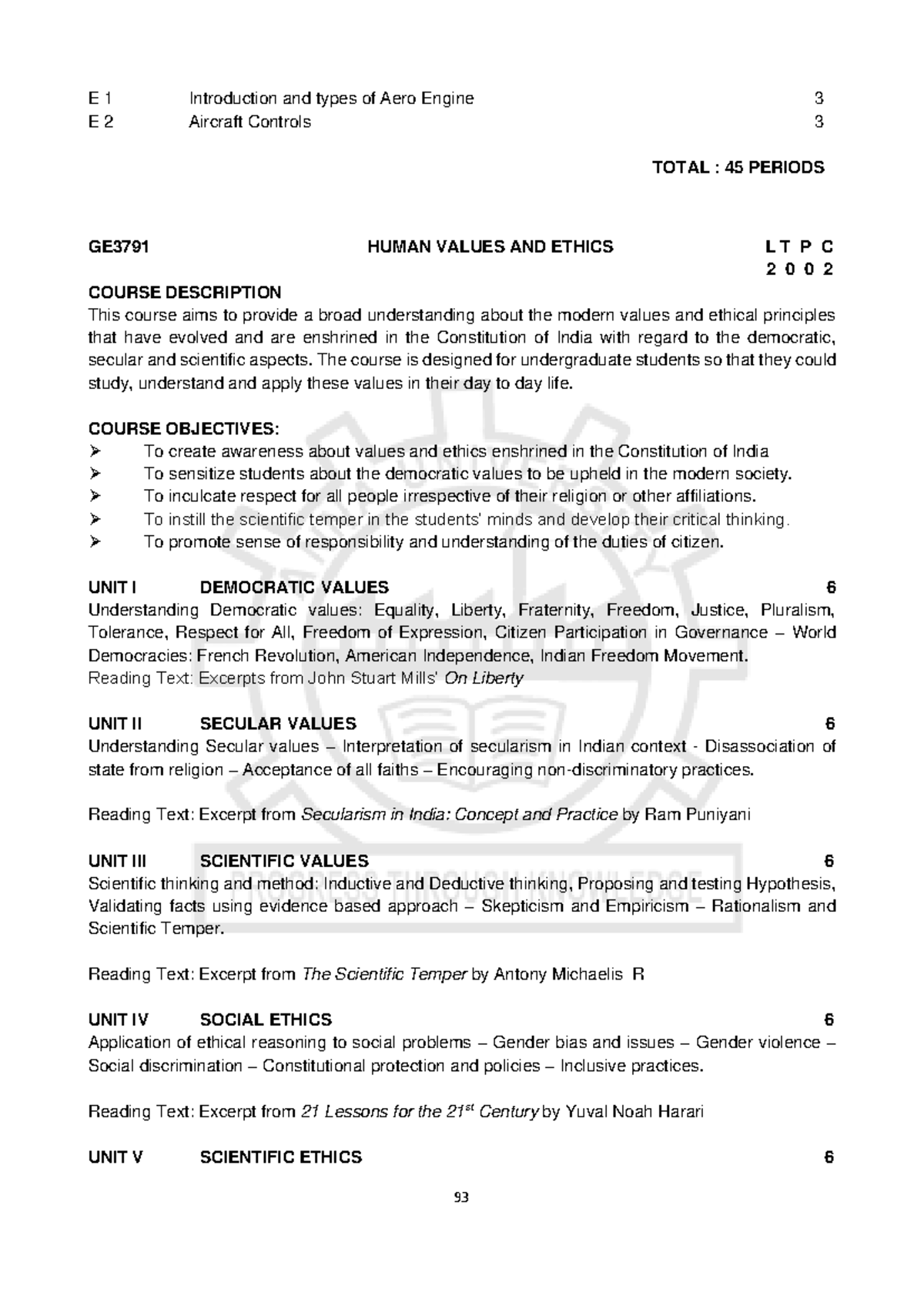 Human Values and Ethics - 93 E 1 Introduction and types of Aero Engine ...