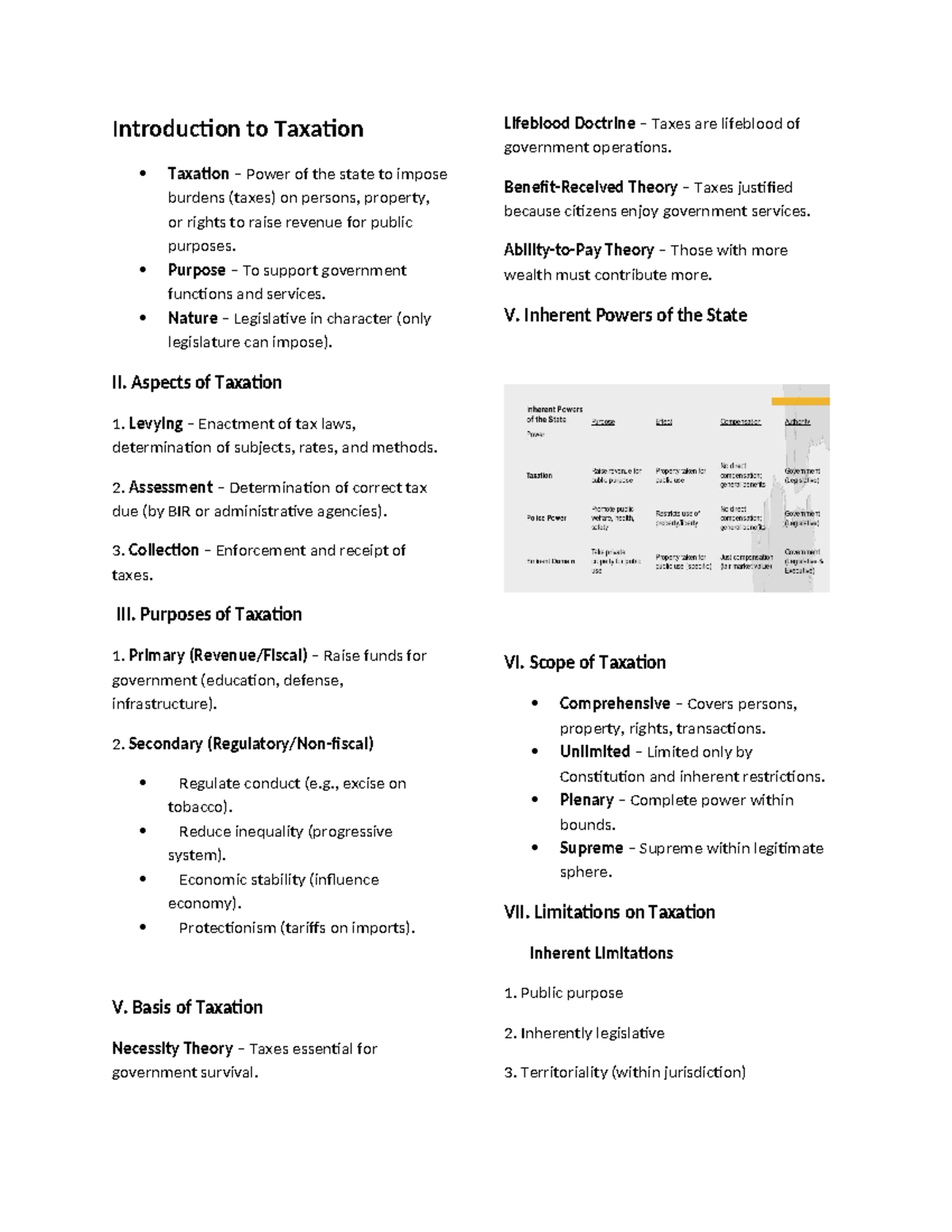 Taxation Fundamentals: Overview and Key Concepts (Course Code: TAX101 ...