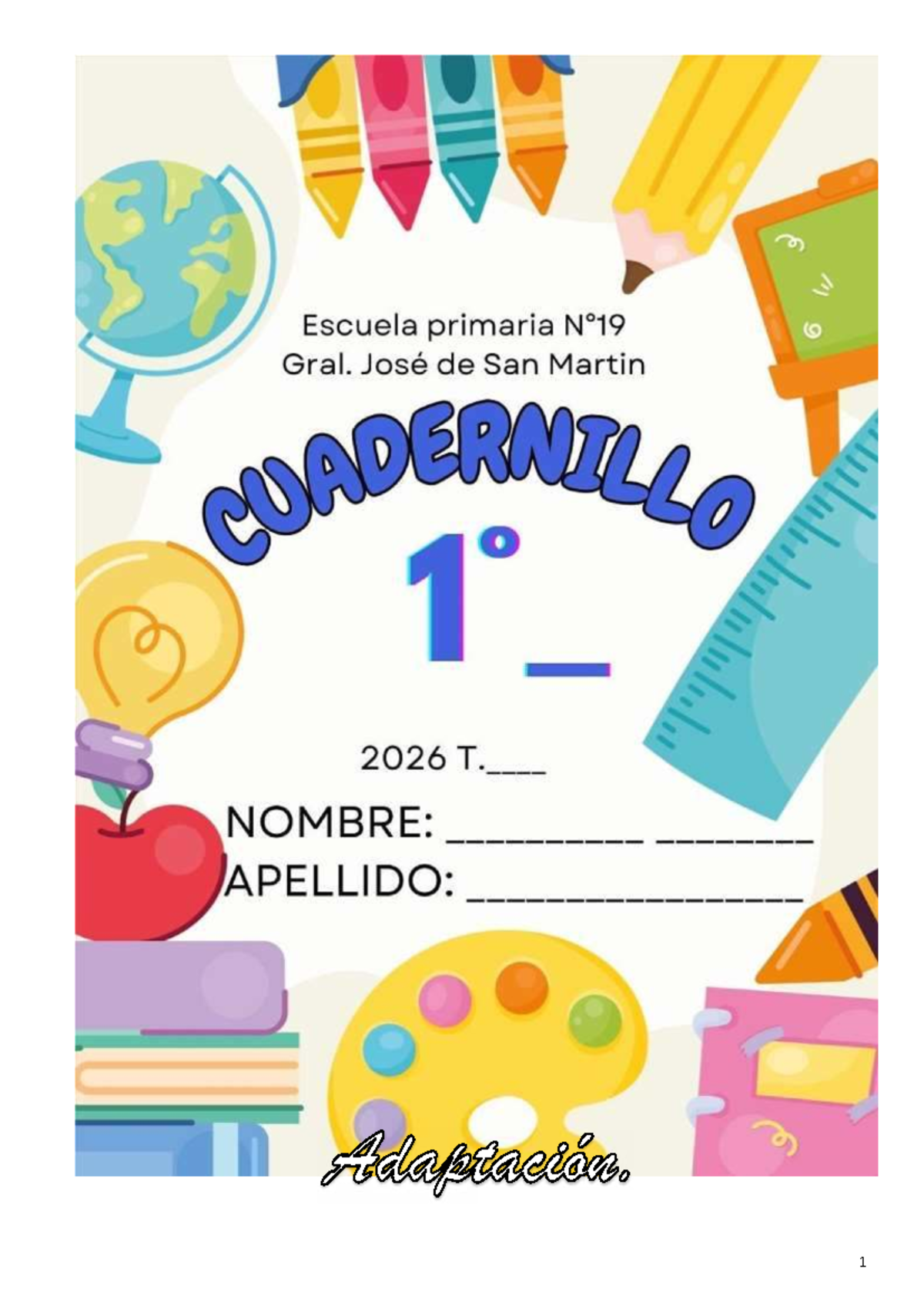 Cuadernillo de Actividades para 1er Grado: Lectura y Escritura - Studocu