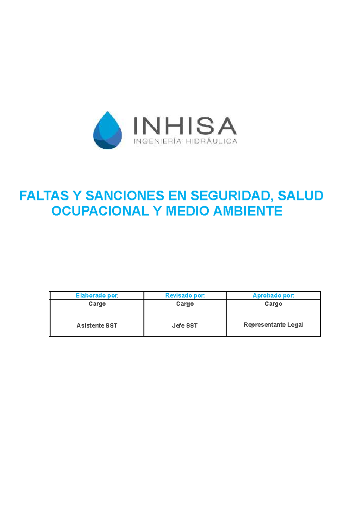 Procedimiento de Faltas y Sanciones en SST - Versión 001 - Document Preview