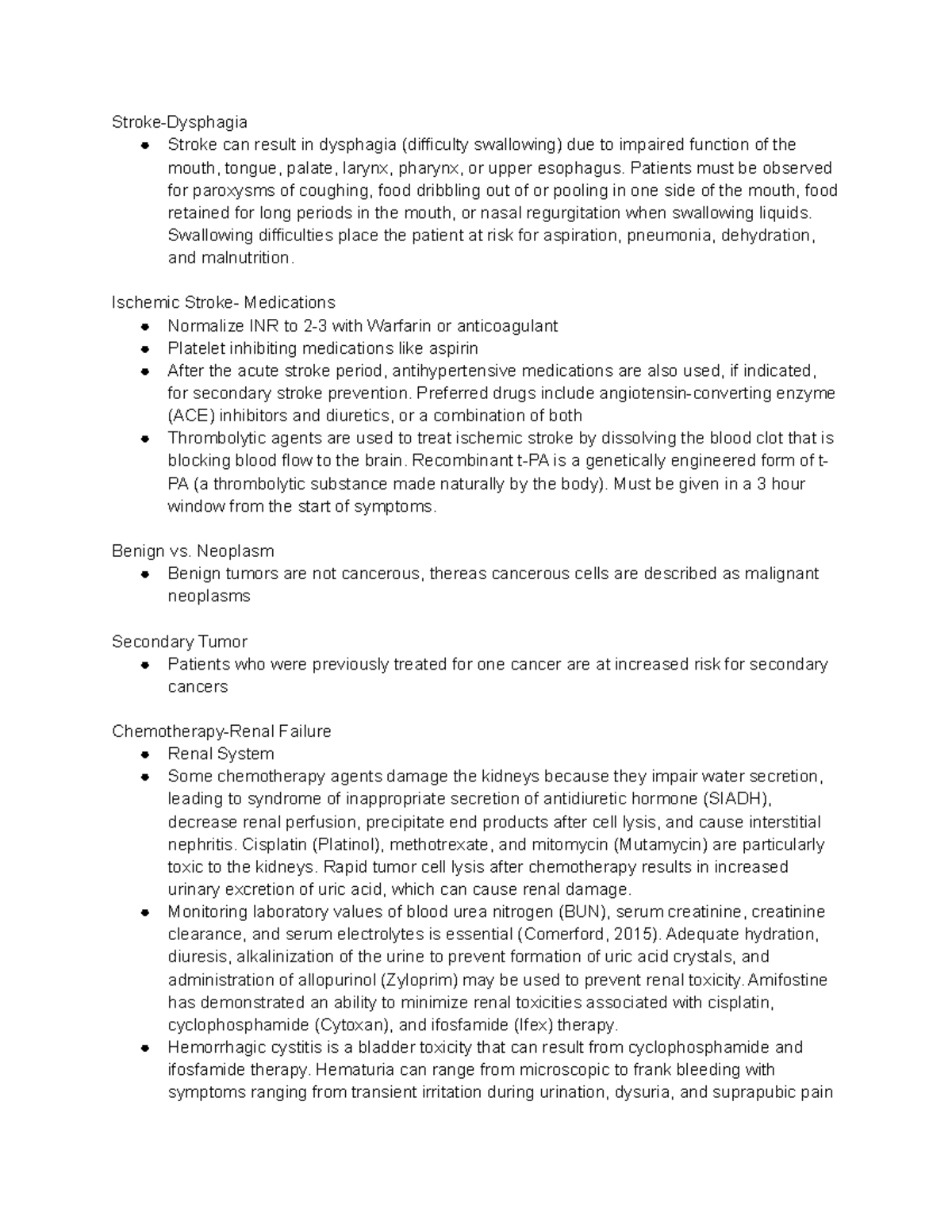 Med Surg 2 HESI Final Study Guide: Key Concepts and Treatments - Studocu