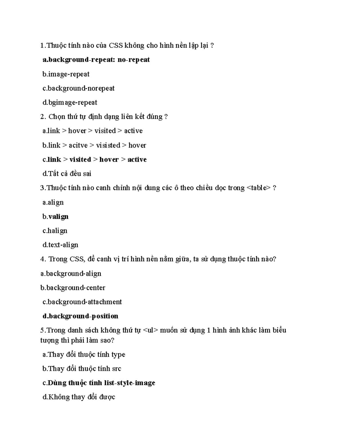 CSS Quiz Questions and Answers - HTML & CSS 101 - Studocu