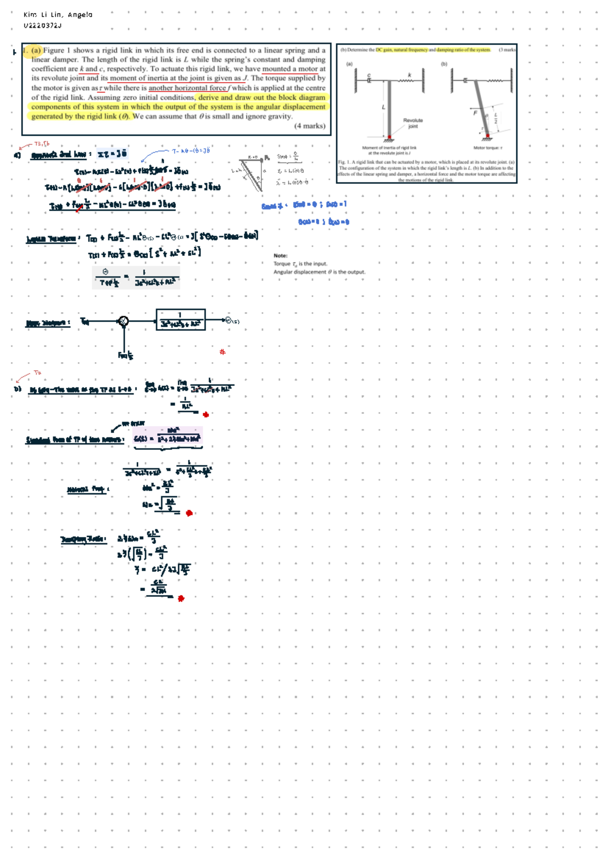 MA3005 CA2 (20%) - Control Systems Practice Notes - Studocu