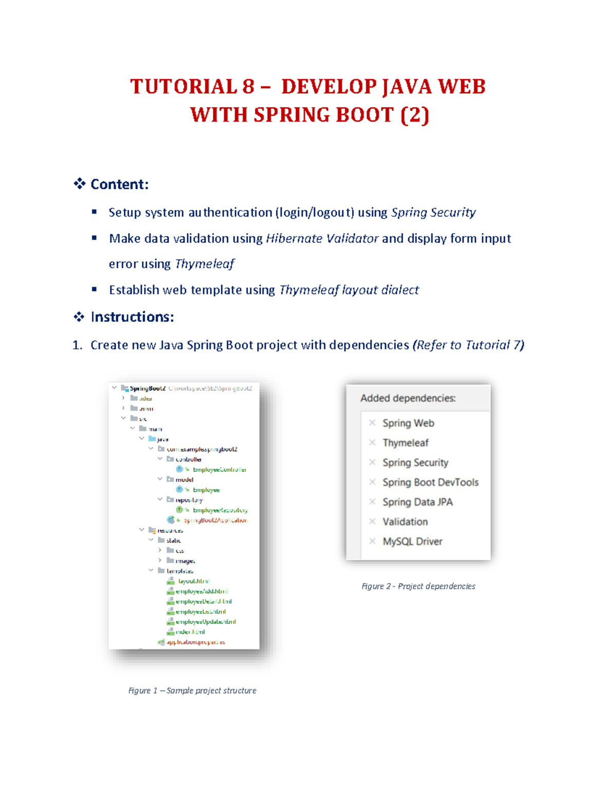 Tutorial 8 - Developing Java Web Apps with Spring Boot and Security ...