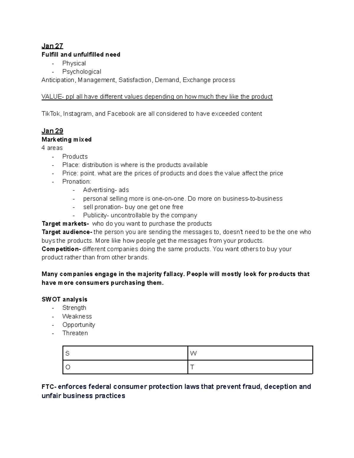 MKT 101: Comprehensive Marketing Notes and Strategies Overview - Studocu