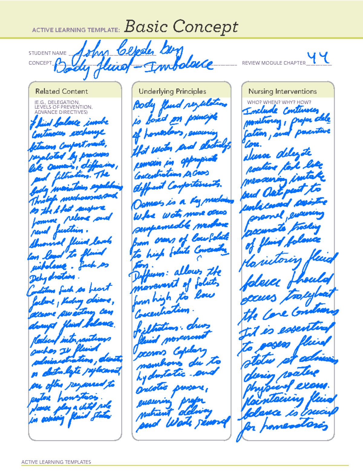 Template med surg 5 - good - ACTIVE LEARNING TEMPLATES Basic Concept ...