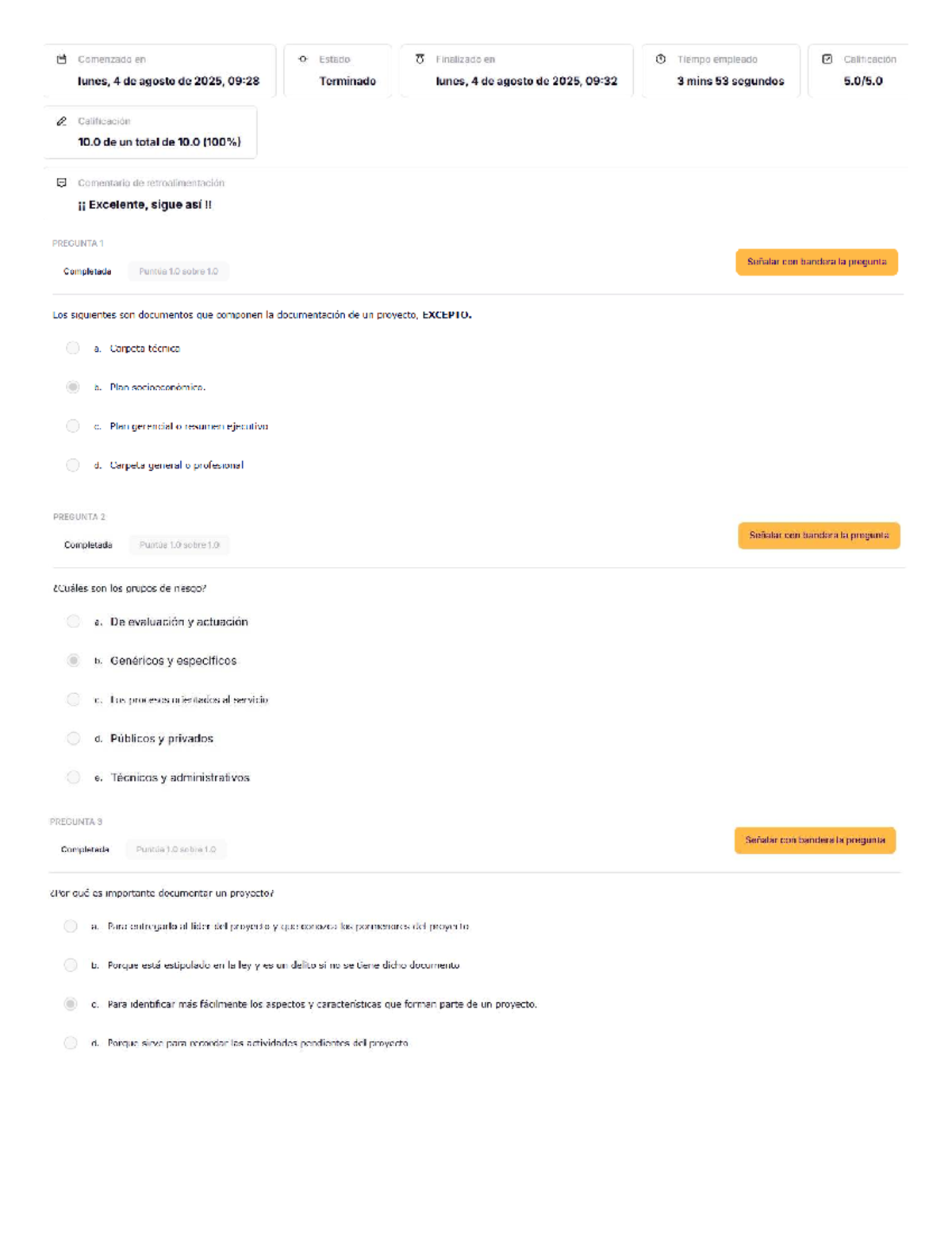 Examen Semana 4 Desarrollo de Proyectos UTEL - Resultados y Comentarios ...