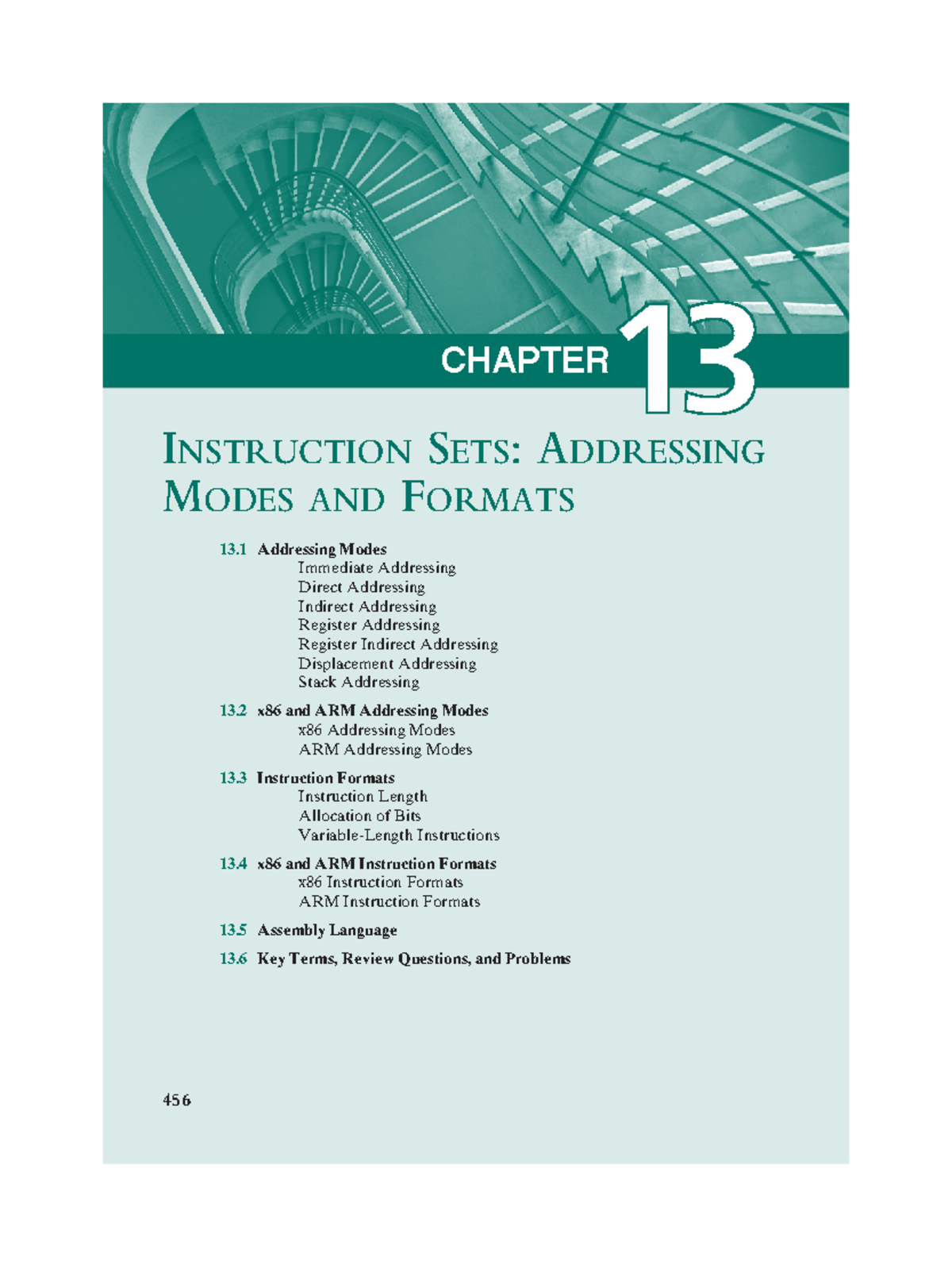 CA CH13 - Instruction Sets: Addressing Modes and Formats Overview - Studocu