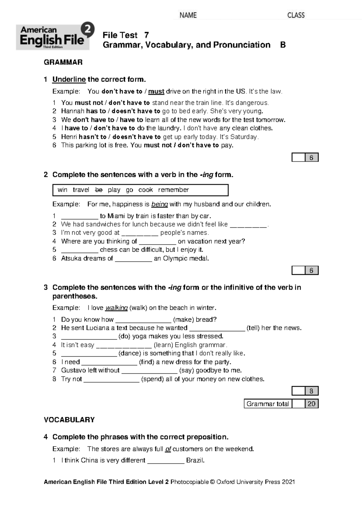 aef3e-grammar-vocabulary-and-pronunciation-b-test-7b-review-studocu
