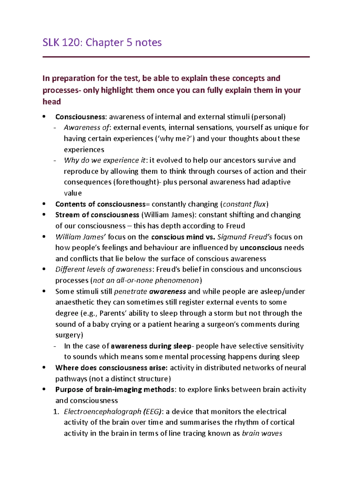 SLK 1st Year: Chapter 14 - Health Psychology - SLK 120 SUMMARY NOTES ...