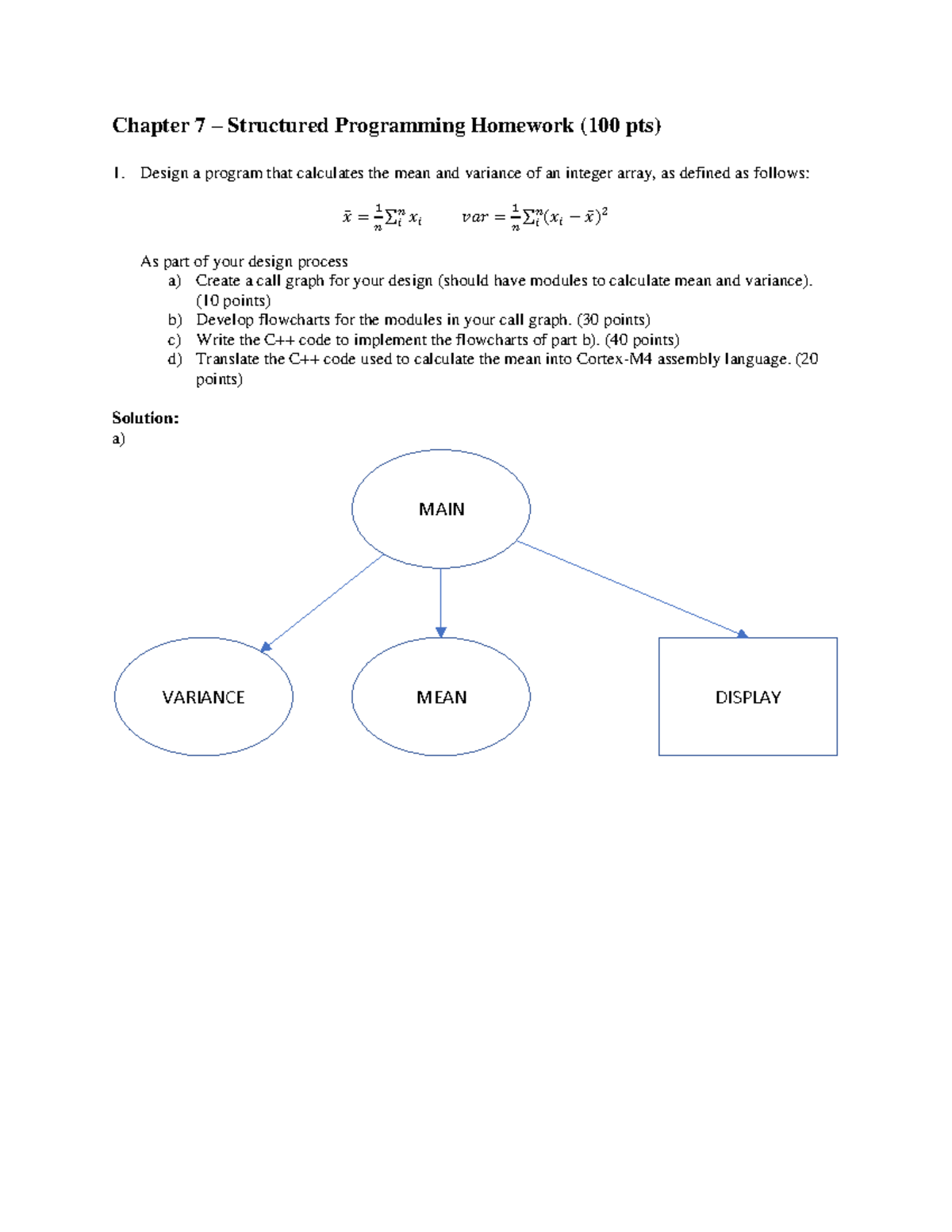 Ch 7 Structured Programming HW Solutions - C++ Implementation - Studocu