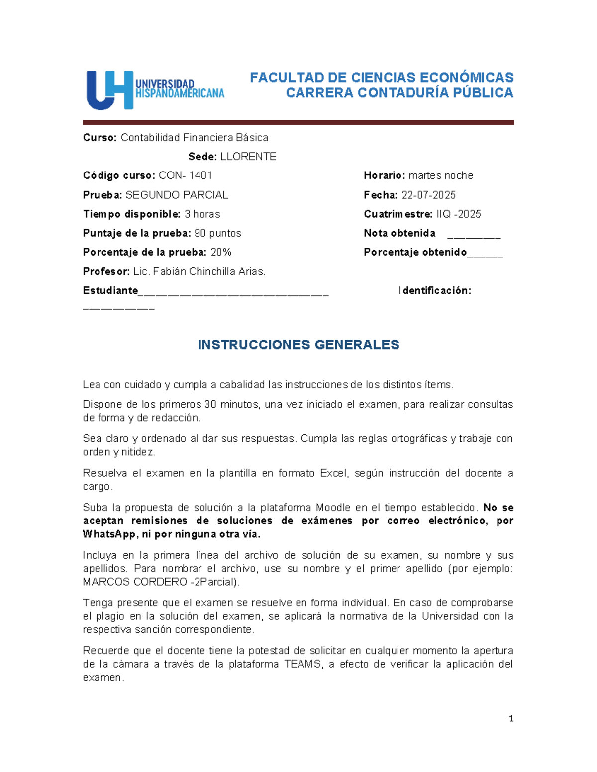 Segundo Parcial de Contabilidad Financiera Básica II C 2025 - Studocu