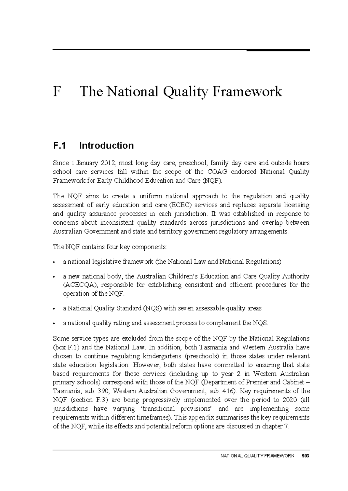 National Quality Framework (NQF) Overview and Key Components - Studocu