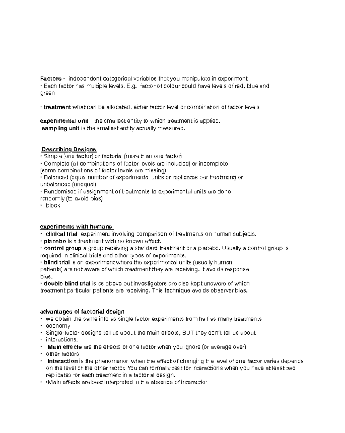 Linear Regression - Week 1: Experimental Design & Nuisance Variables ...
