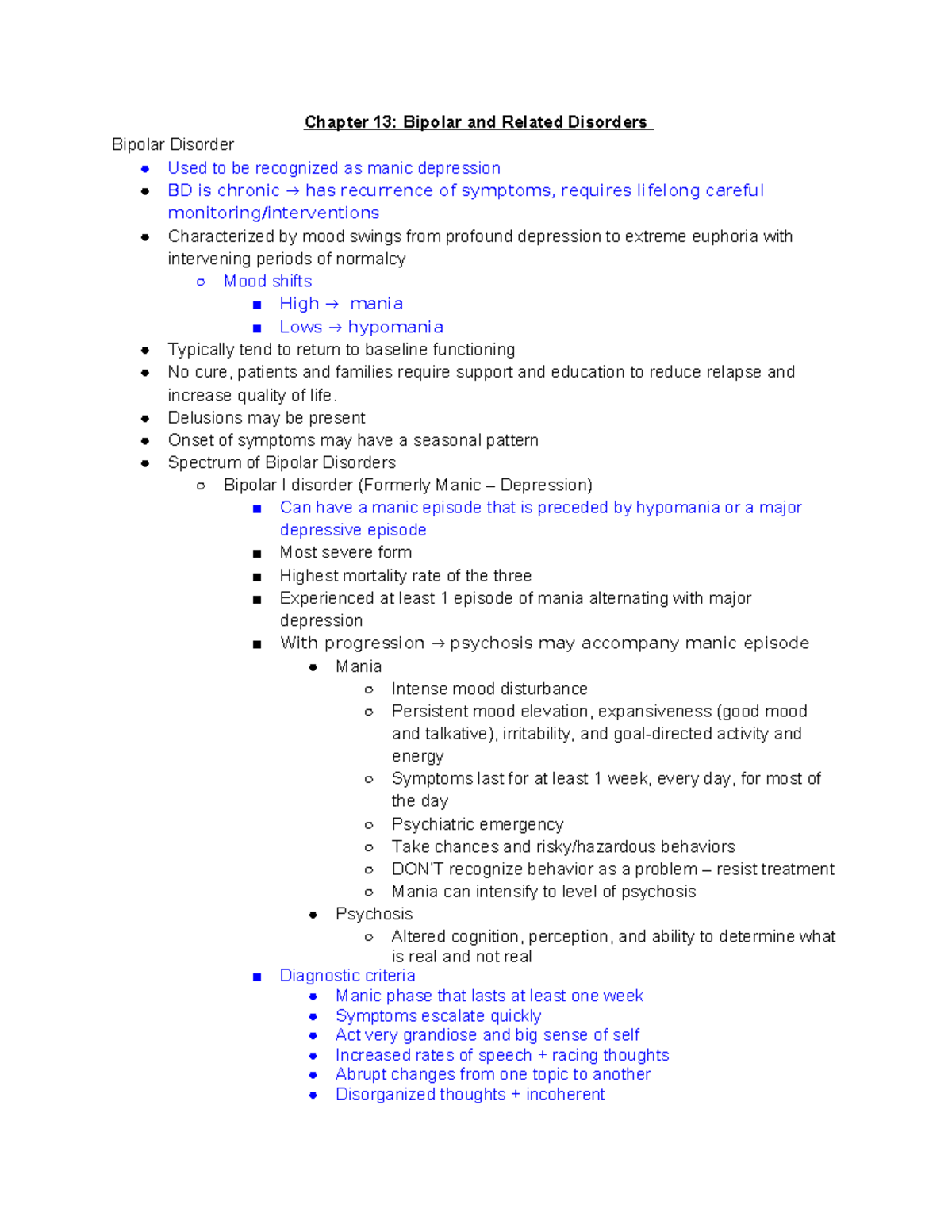 Chapter 13: Bipolar and Related Disorders - Overview and Treatment ...