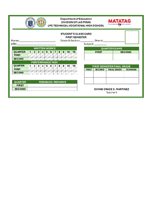 SHS Work Immersion Portfolio: Guidelines & Activities (DepEd Order No ...